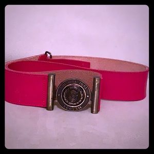 Vintage Red leather belt